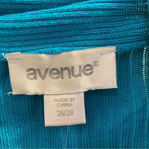 Avenue 26/28 Teal Cardigan NWT - Picture 6 of 8